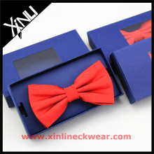 Red Custom Bow Tie Gift Box in Navy Necktie Storage Box